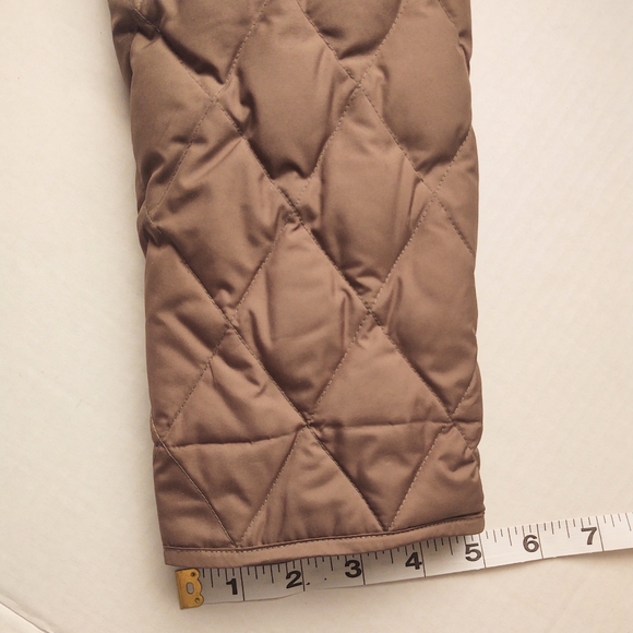 EDDIE BAUER Tan Goose Down Quilted Jacket Size Large - Picture 10 of 14